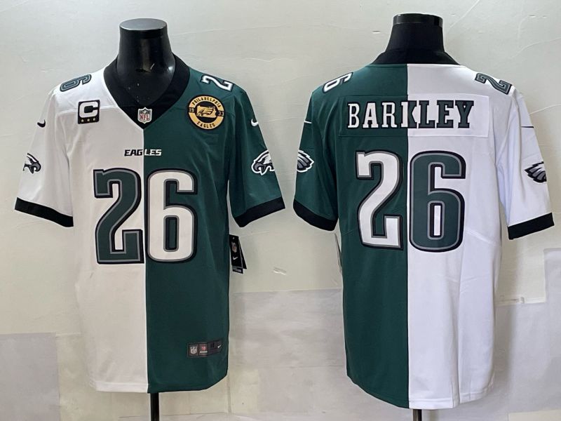 Men Philadelphia Eagles #26 Barkley green white Nike Limited NFL 2025 Jersey style 01->philadelphia eagles->NFL Jersey